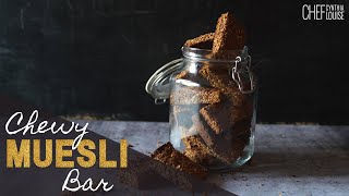 Easy Chewy Muesli Bar Snack  Vegan Recipe [upl. by Sky418]