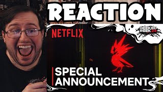 Gors quotNetflix x CDPR x Cyberpunk Special Announcementquot REACTION [upl. by Amal133]