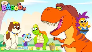 Dinosaur Lemonade Stand  Learn Dinosaur Names with Club Baboos Dinosaur ABC  TRex [upl. by Lilas]