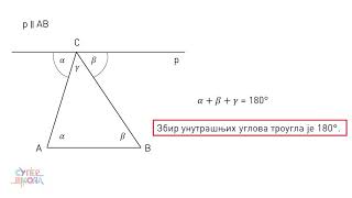 Zbir uglova trougla i vrste trouglova  Matematika za 6 razred 9  SuperŠkola [upl. by Naejarual579]