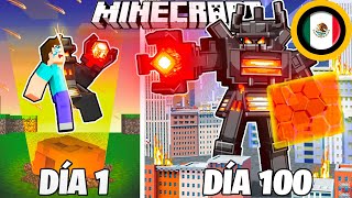 ¡Sobreviví 100 DÍAS como un TITÁN JUGGERNAUT en Minecraft HARDCORE [upl. by Notnilc]