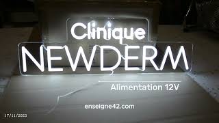 Signature Lumineuse  comment créer une enseigne personnalisée en Neon Led [upl. by Nosam]