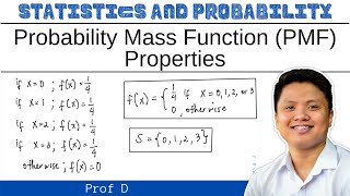 PROBABILITY MASS FUNCTION  PROPERTIES  PROF D [upl. by Kannry]