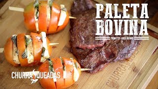 Paleta Bovina e Tomate Recheado I Churrasqueadas [upl. by Huldah]