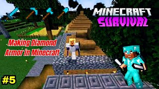 quotCrafting the Ultimate Arsenal Making Diamond Armor and Tools in Minecraftquot 5 [upl. by Nyl]