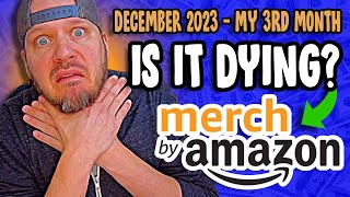 Merch By Amazon December 2023 EARNINGS  Still Worth Trying In 2024 [upl. by Treble]