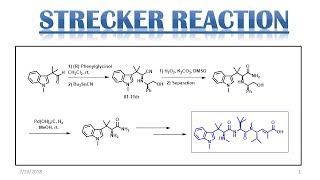 Strecker Reaction [upl. by Skip463]