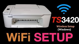 Ijstartcanon PiXMA TS3420 Wireless Setting Up Windows [upl. by Sucam]