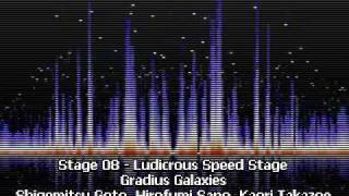 Stage 08  Ludicrous Speed Stage  Gradius Galaxies [upl. by Able]