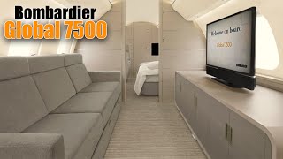 Inside 75 Million Bombardier Global 7500  The Most Advanced Private Jet [upl. by Eynaffit]