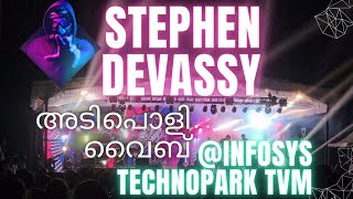 പാലാപള്ളി song അടിപൊളി വൈബ് Stephen Devassy Show  Infosys Thiruvananthapuram Technopark [upl. by Pearce528]