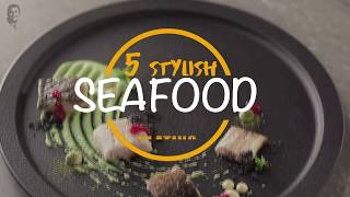 5 Stylish Seafood Plating  Plate It Fancy  Sanjeev Kapoor Khazana [upl. by Lawson]