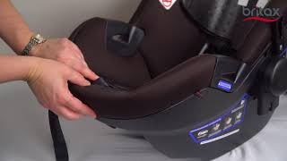 How To Replace The Cover On Britax Infant Car Seats [upl. by Ellezig]