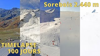 GRIMENTZ  ZINAL ⏩ TIMELAPSE 100JMIN [upl. by Foscalina]