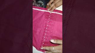 Sewing Tip And Trick Using Pattern With Pearls Sleeve Design shorts trending [upl. by Hsot]