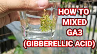 How to mix GA3  Gibberellic Acid Application [upl. by Adnorehs]