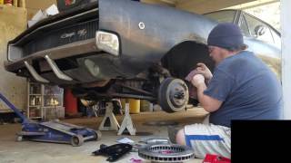 1968 Dodge Charger RT Scarebird Disk Brake Conversion Installation [upl. by Irakuy]