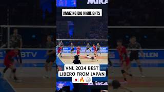 Worlds best libero😱🇯🇵libero vnl volleyball volleyballworld japan fyp trend viral voleibol [upl. by Olotrab]