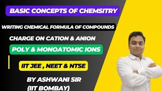 Basic concept of chemistry writing formula of ionic compound [upl. by Ehtiaf]