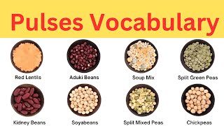 Pulses Vocabulary in English  Pulses names  english AKsir [upl. by Wadleigh371]