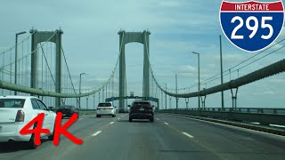 ⁴ᴷ Delaware Memorial Bridge northeastbound 4K VIDEO [upl. by Argile]