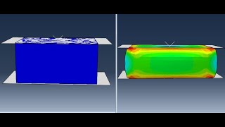 abaqus tutorials  foam compression test using hyperelastic properties ogden parameters [upl. by Topliffe180]