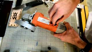 How to change carbon brushes on an angle grinder [upl. by Auohs]