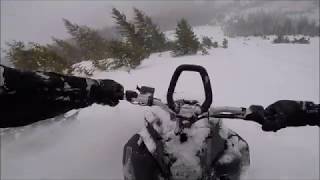 SNOWMOBILER OUTRUNS AVALANCHE [upl. by Yenhpad]