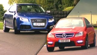 Audi RS5 vs Mercedes C63 AMG  Fifth Gear [upl. by Faxen]