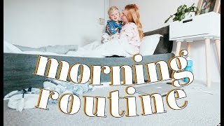 Solo Mum Morning Routine  24 weeks pregnant  toddler [upl. by Hgielah]