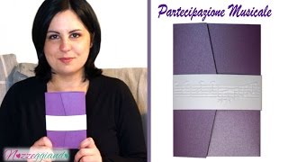 MUSICA – Partecipazioni di nozze fai da te  Tutorial matrimonio  Nozzeggiando [upl. by Burley]