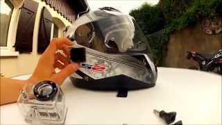 Tuto Comment installer une Go Pro sur un casque pour Moto ou autreHD [upl. by Ij580]