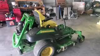 John Deere zero turn mower lights warning and work [upl. by Enirroc251]