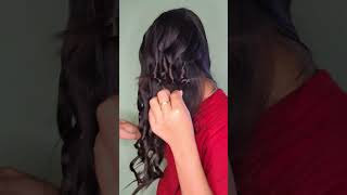 easy heatless curls 🌊💗shortvideo hairstyle hair shorts curlyhair [upl. by Allicserp]