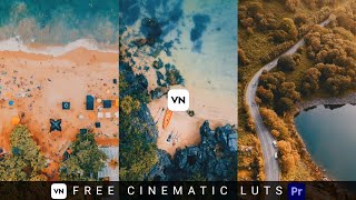 😱Free Cinematic Free Luts  VN Luts 😱  Premiere Pro  Cinema Colour Grading In Mobile VN Editor [upl. by Jenness]