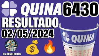 🍀 Resultado Quina 6430  Confira a Quina de hoje 0205 [upl. by Jehiah]