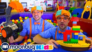 Blippi Visits an Indoor Playground  Moonbug Kids TV Shows  Full Episodes  Cartoons For Kids [upl. by Eimmac]