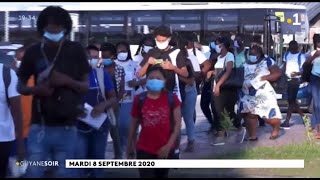 Saint Laurent du Maroni  rentrée au lycée Bertène Juminer [upl. by Enttirb]