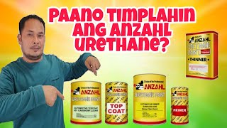 Paano timplahin ang Anzahl UrethaneHow to mix Anzahl Urethane paint [upl. by Disini]