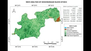 RASTER AREA CALCULATION OF NDVI IMAGE USING QGIS 334 [upl. by Aisak]