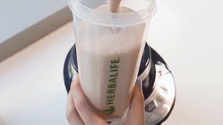 How to make an Herbalife Shake using Herbalife Formula 1 Chocolate Flavor  Herbalife Advice [upl. by Rednirah]