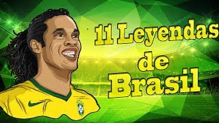 11 Jugadores Históricos de la Selección de Brasil [upl. by Enialahs]