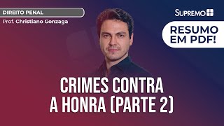 Crimes contra a honra por meio das redes sociais Pacote Anticrime [upl. by Rimma]