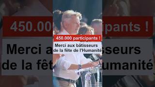 450000 personnes  Merci aux bâtisseurs de la Fête de lHumanite [upl. by Asik]