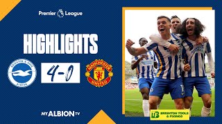 PL Highlights Albion 4 Manchester United 0 [upl. by Betthezel]