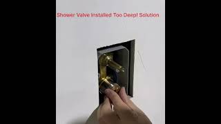 Fixing a Shower Valve Installation Too Deep [upl. by Akcir]