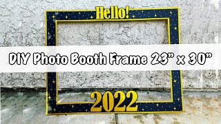 DIY Photo Booth Frame  Easy Photo Booth Frame Craft Out Of Cardboard [upl. by Richella427]