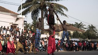 Carnival returns to the streets of Bissau after a twoyear absence [upl. by Lehcyar]