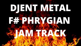 F Phrygian Djent Metal Guitar Jam Track [upl. by Eilra412]