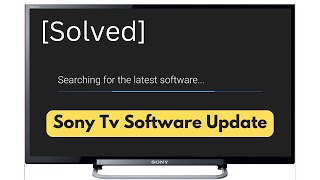 Solved Sony Android Tv Update Problem [upl. by Brannon154]